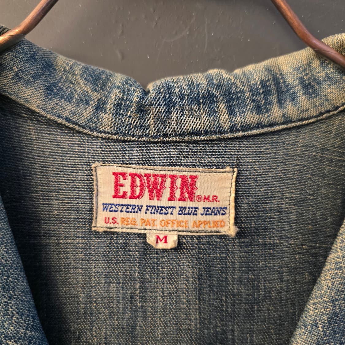60s to 70s EDWIN커버올 자켓 워크 자켓 빈티지 데님 자켓 상품이미지4