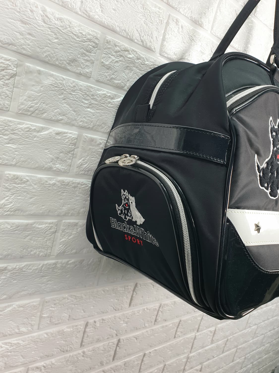 블랙앤화이트 골프 보스턴백 상품이미지6