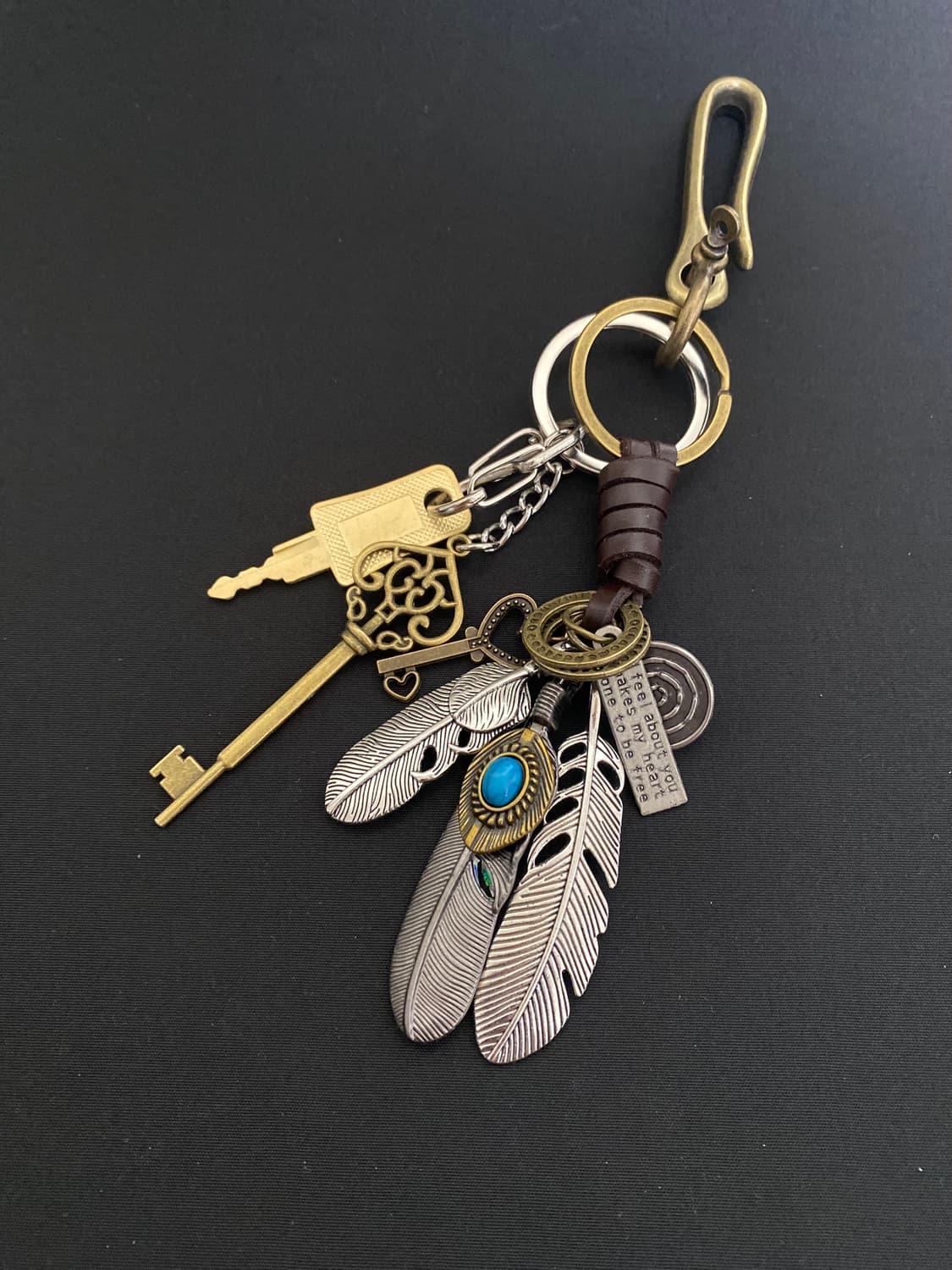에스닉 깃털 키링 상품이미지2
