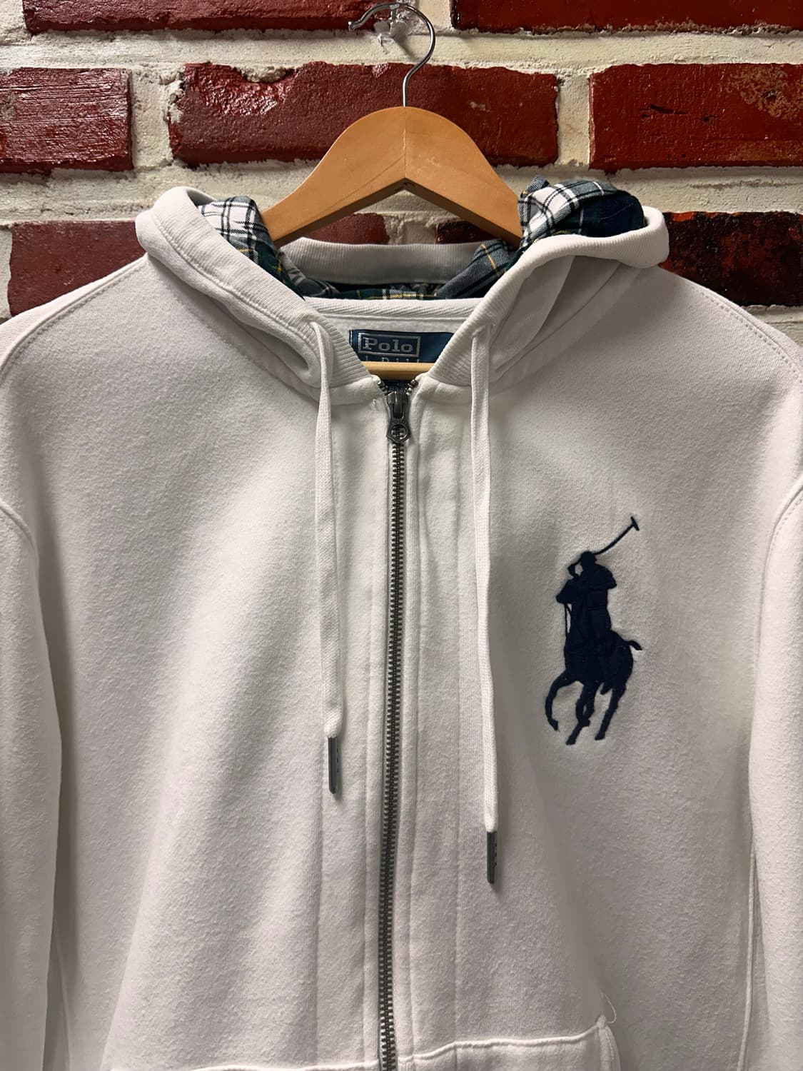 (L)폴로랄프로렌 빅포니 후드집업 화이트 상품이미지2