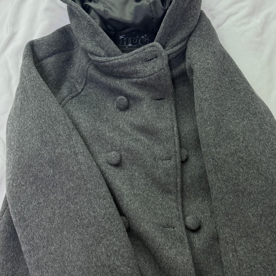 허그유어스킨 하프코트 차콜 상품이미지1