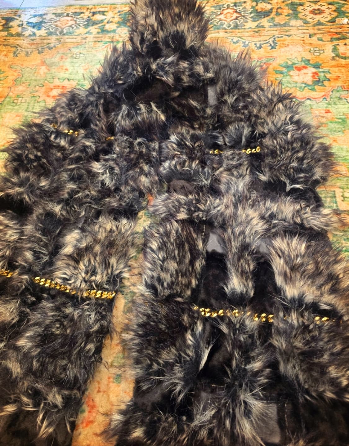 영국 코쿤투자이(Kokon to Zai) 퍼체인피 벨벳 머플러🇬🇧 상품이미지4