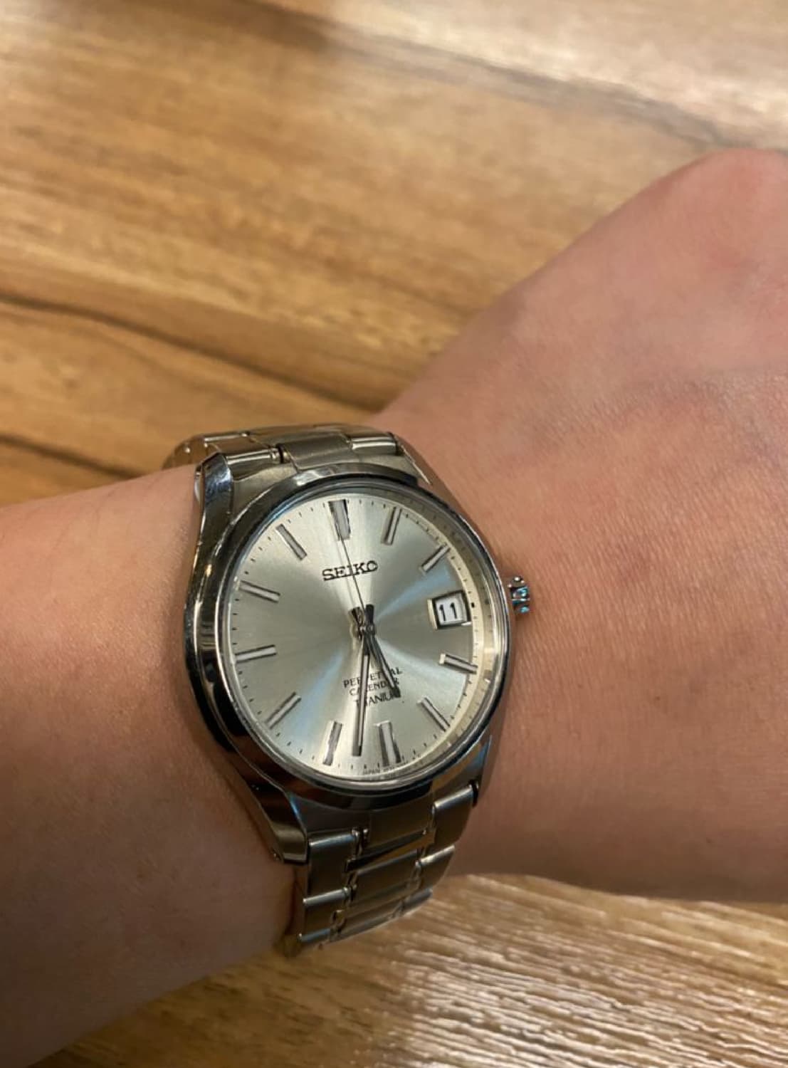 !!!!!초 희귀 레어 세이코 풀티타늄 샴페인 퍼페츄얼 캘린더   상품이미지4