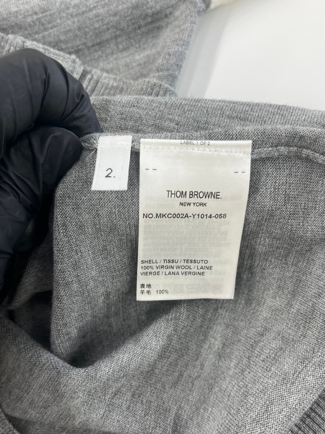 톰브라운 4바 메리노울 가디건 [2사이즈] 상품이미지4