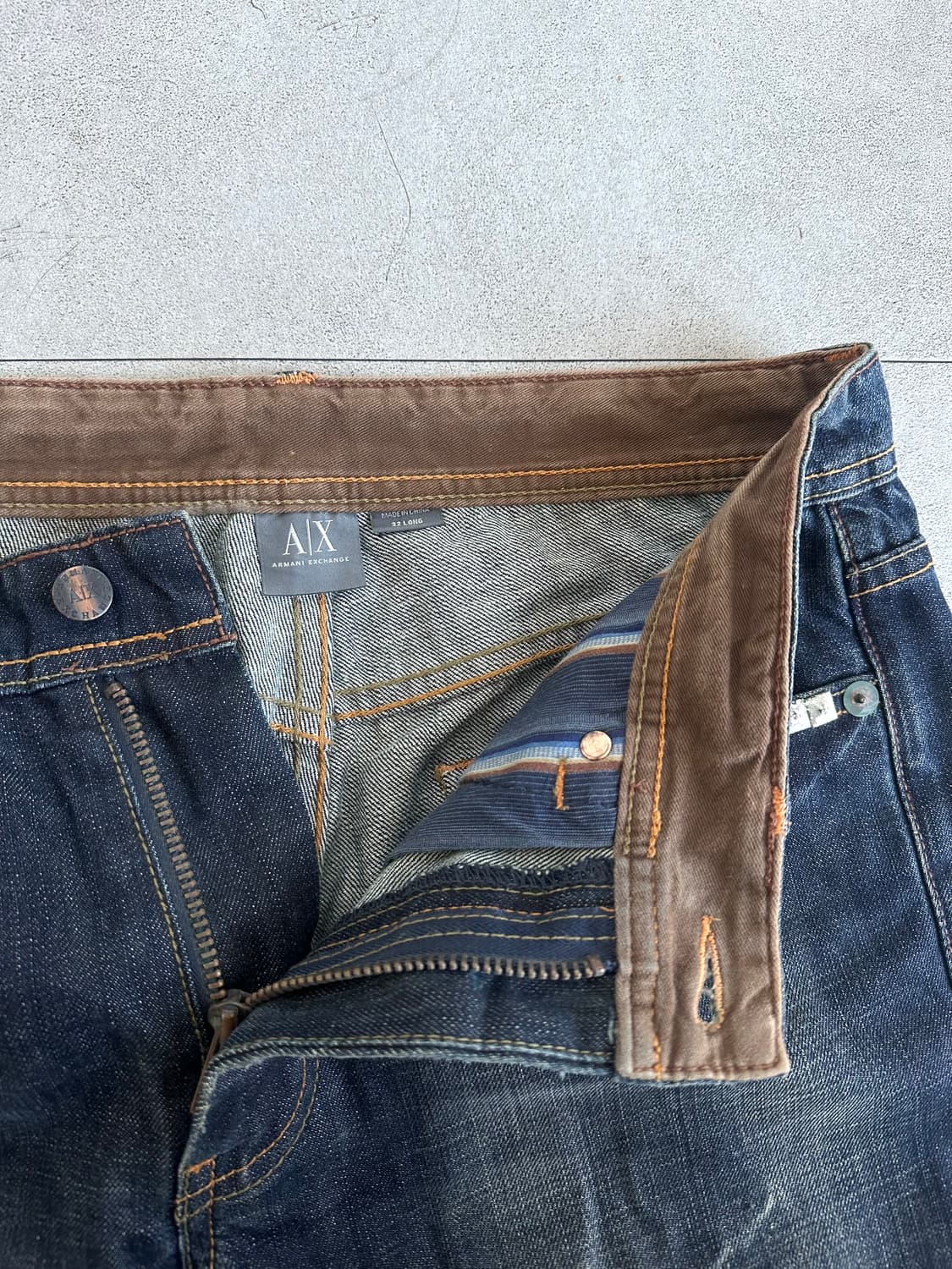 아르마니 익스체인지 크랙 워싱 데님팬츠 상품이미지8