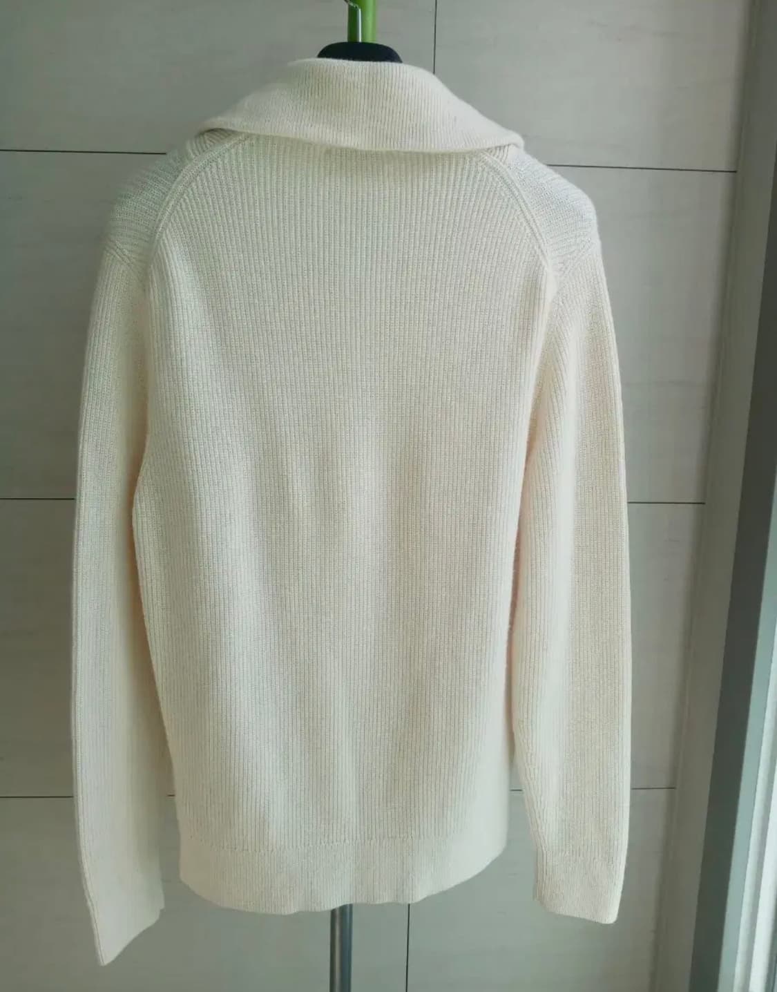 COS 코스 울 반집업 화이트 니트 스웨터 M 100-105 상품이미지4