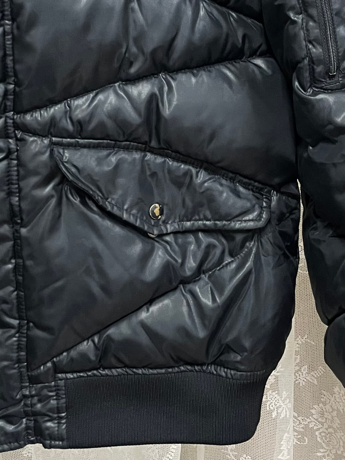 M) 아디다스 NBA 레이커스 패딩 블랙 상품이미지5