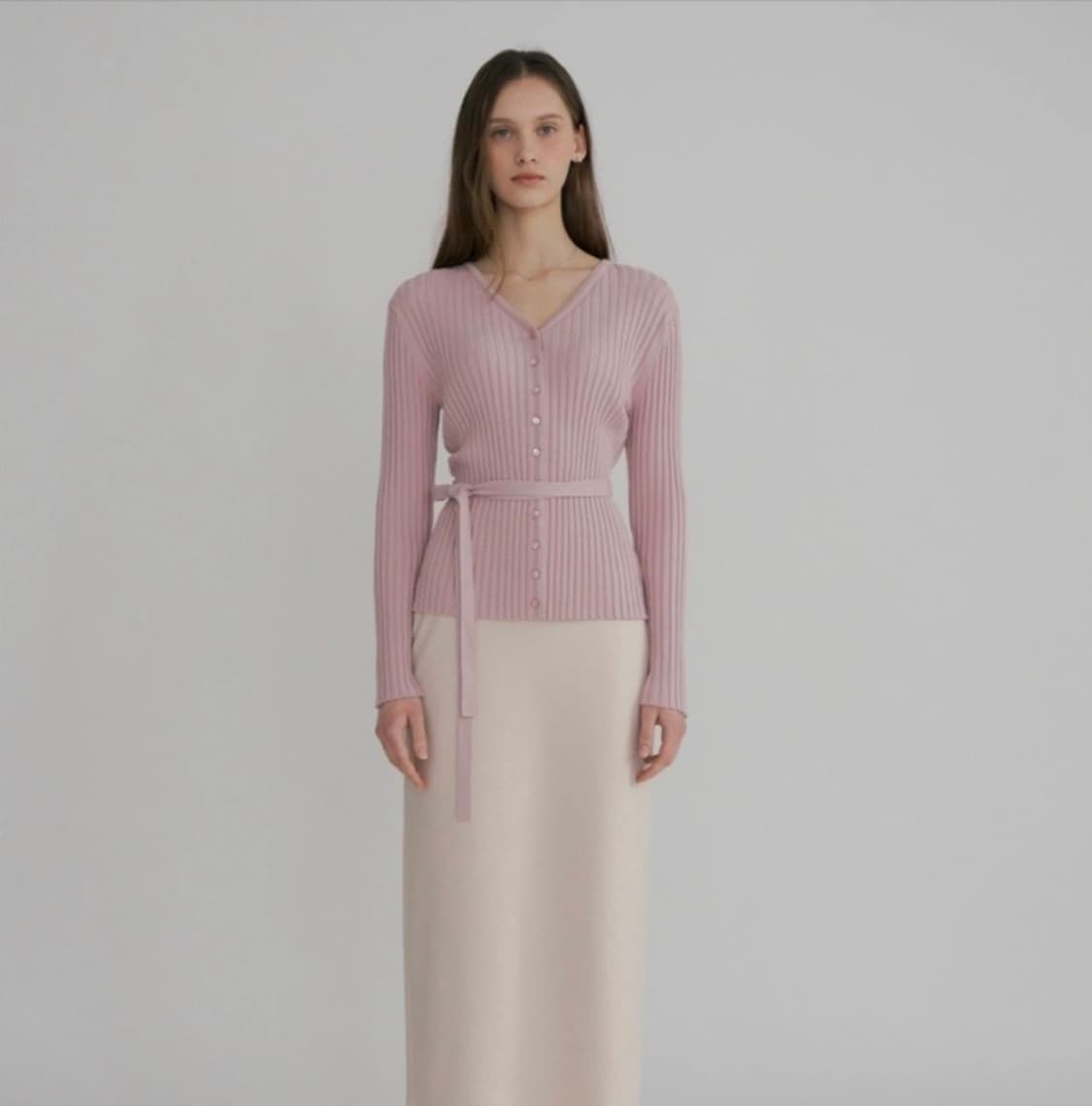 시에 SIE 22 엘리제 가디건 블러쉬 핑크 상품이미지2