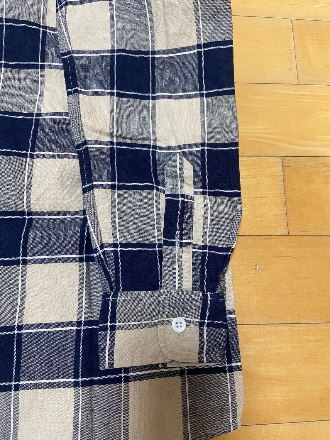 A.P.C. 리넨 체크무늬 셔츠 XS 상품이미지6