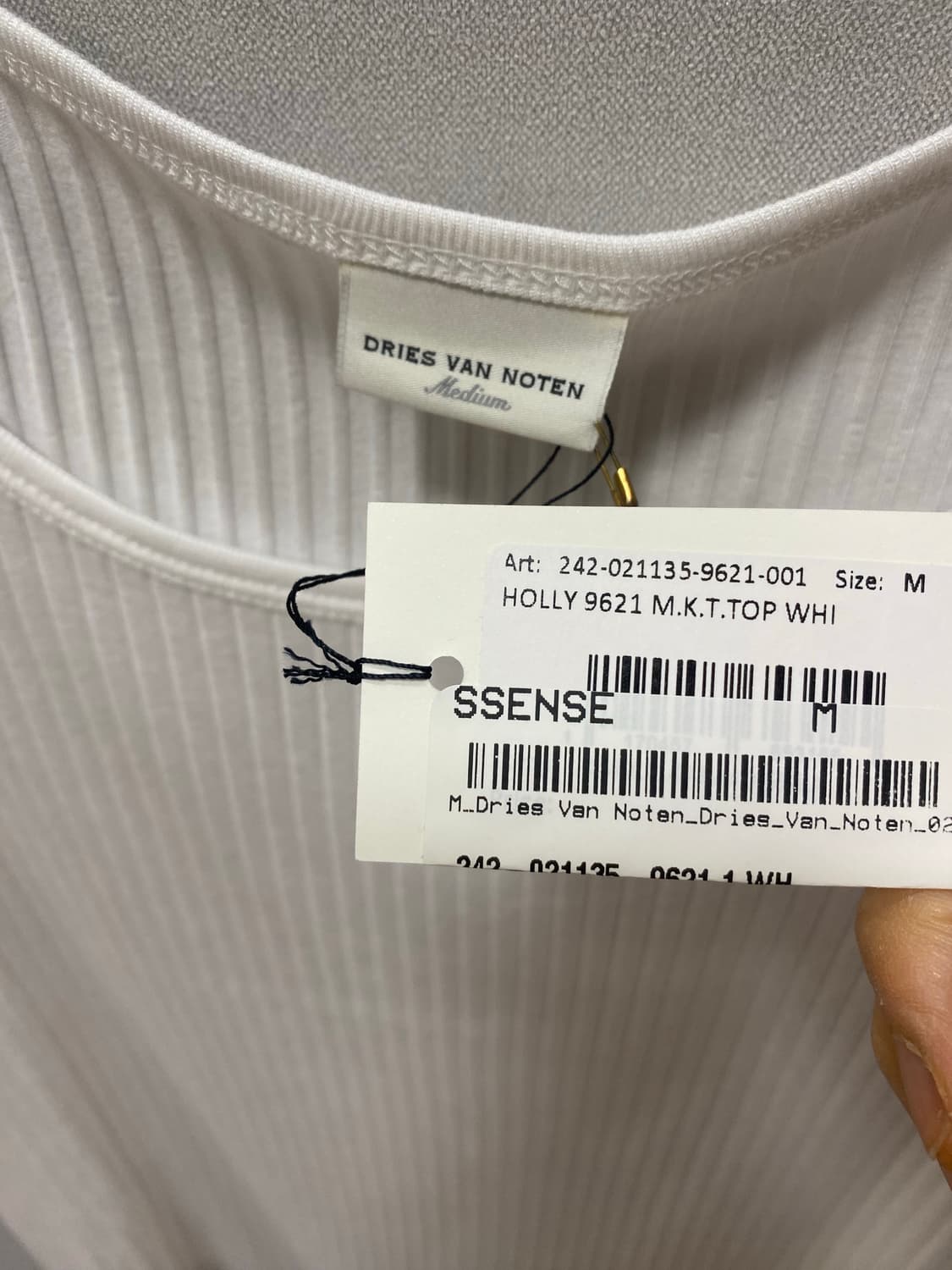 드리스반노튼 민소매 m사이즈 새상품 상품이미지3