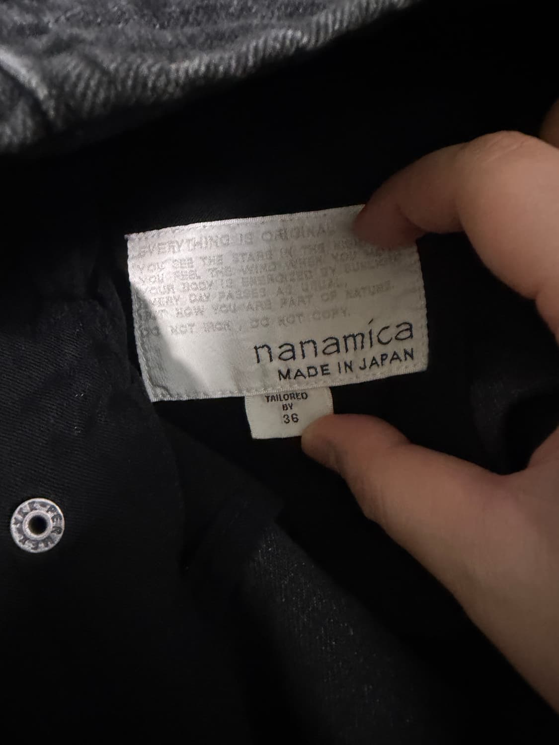 나나미카 와이드 데님 팬츠 그레이 상품이미지4