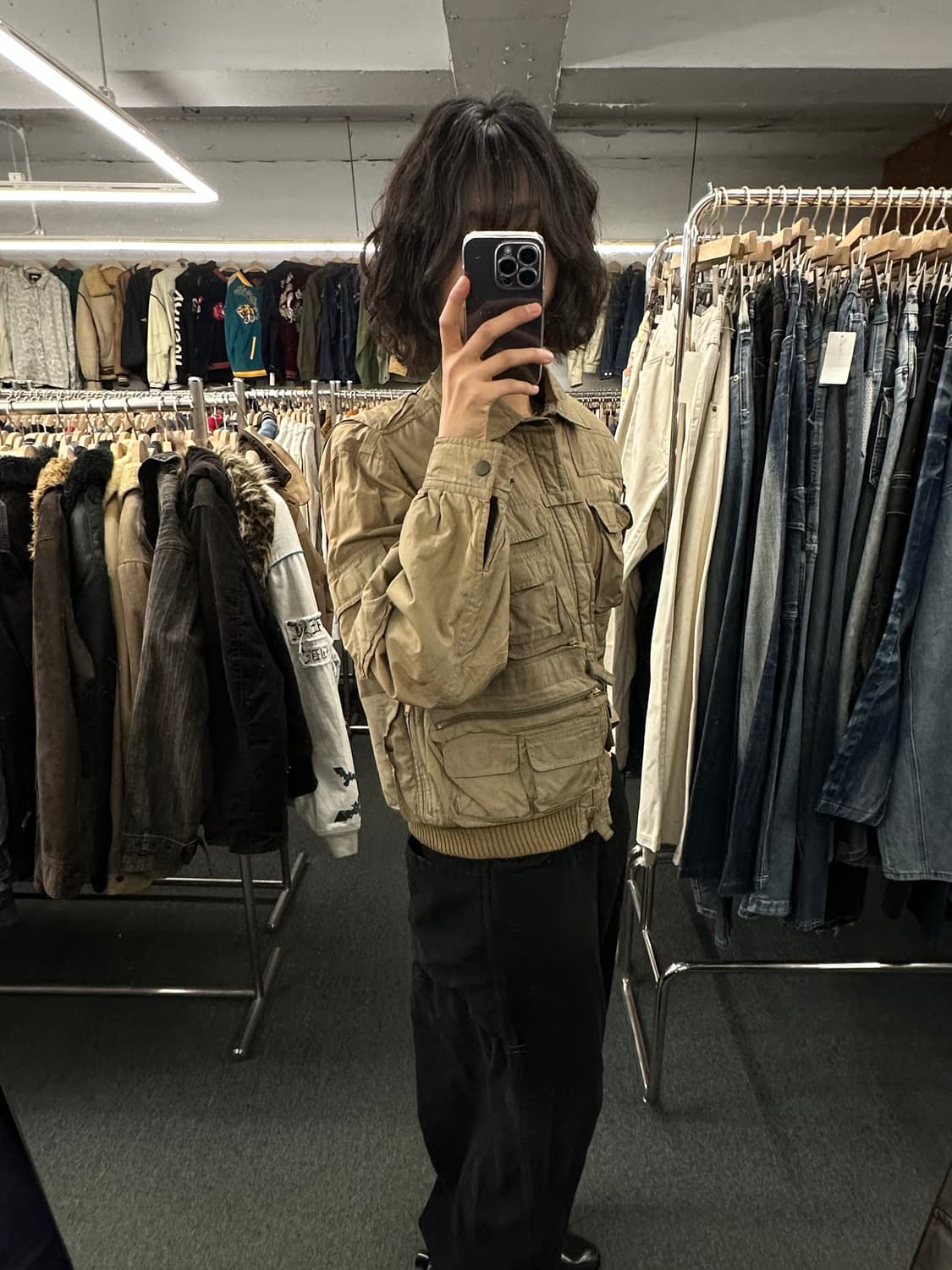 M)Stanbury 빈티지 베이지 유틸리티 필드자켓 상품이미지1