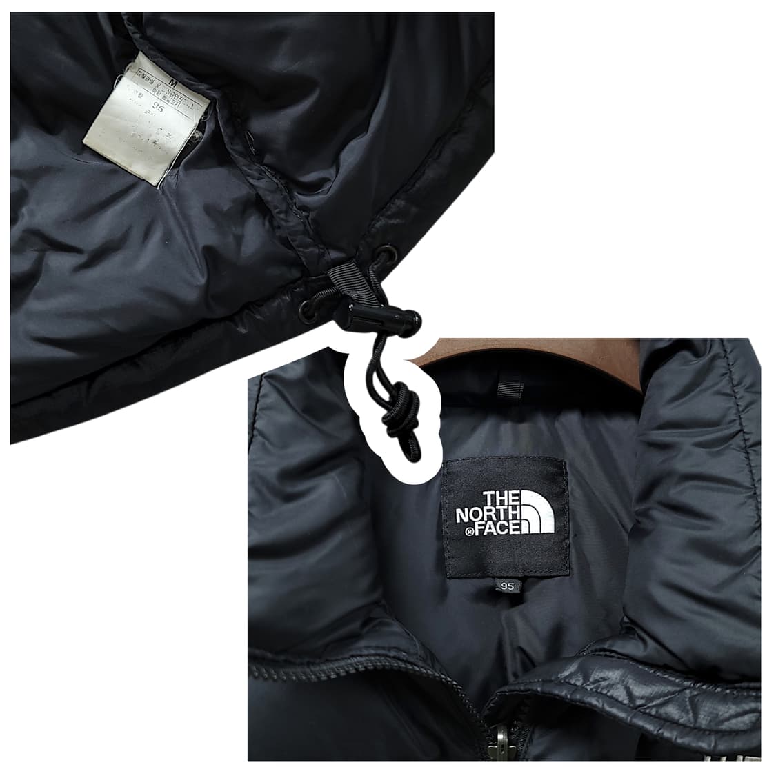 [95/M] 노스페이스 블랙 유광 눕시 700 구스다운 패딩 상품이미지10