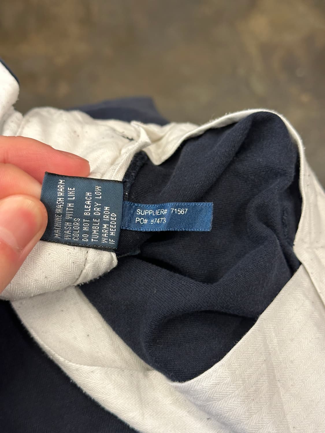 90s 폴로 랄프로렌 투턱 네이비 치노팬츠 38x34 상품이미지6