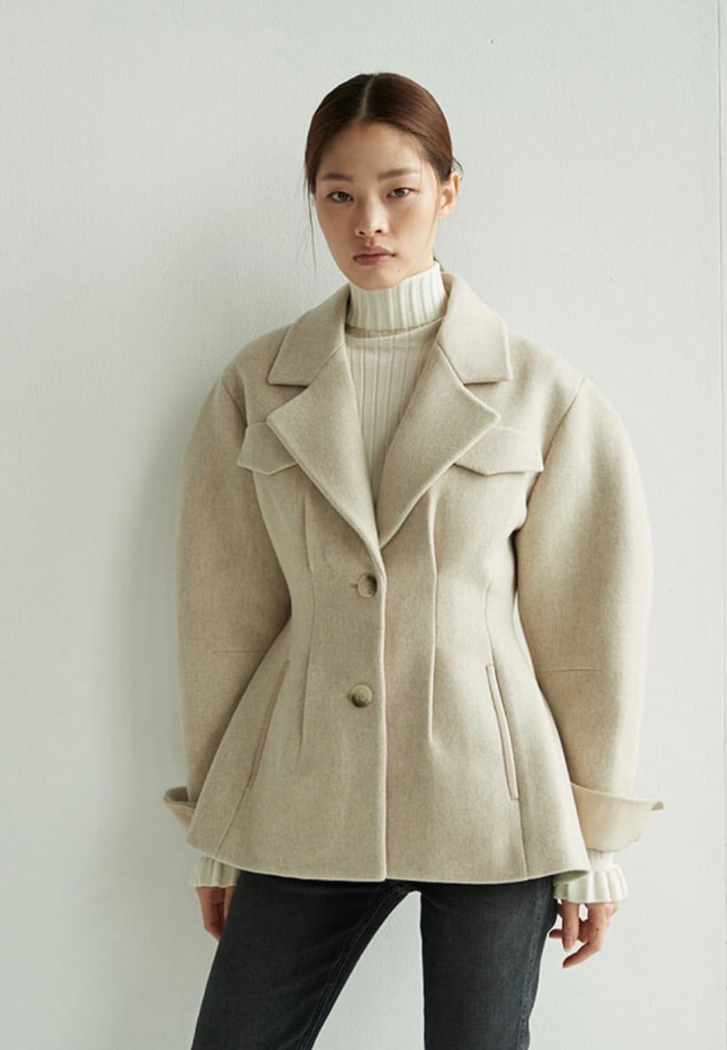 앤유 andyou 옥수 자켓 오트밀 앤유자켓 앤유코트 상품이미지1