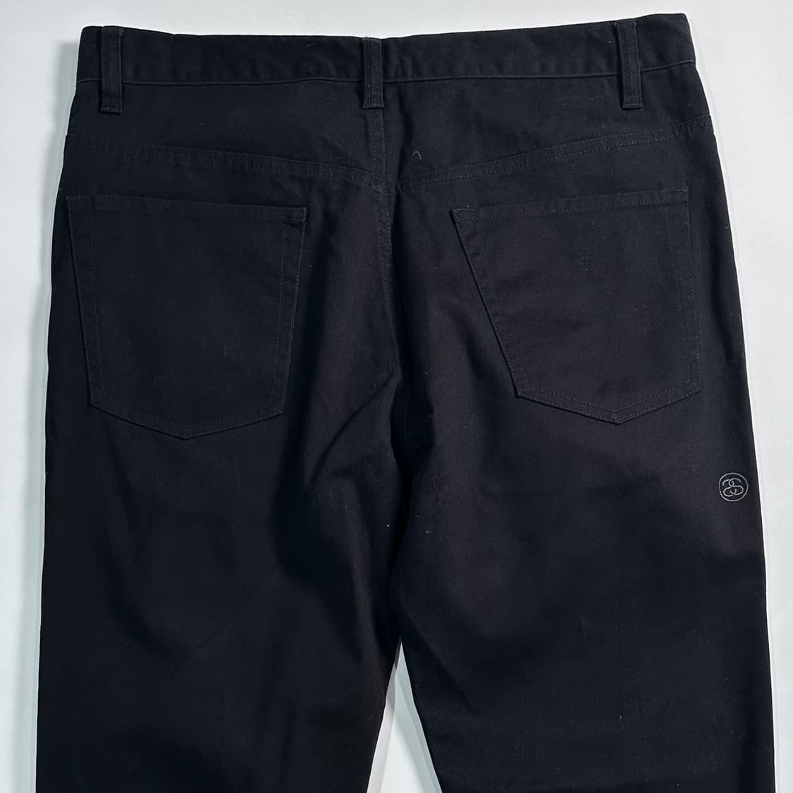 00s 스투시 SS링크 블랙 코튼 팬츠 상품이미지5