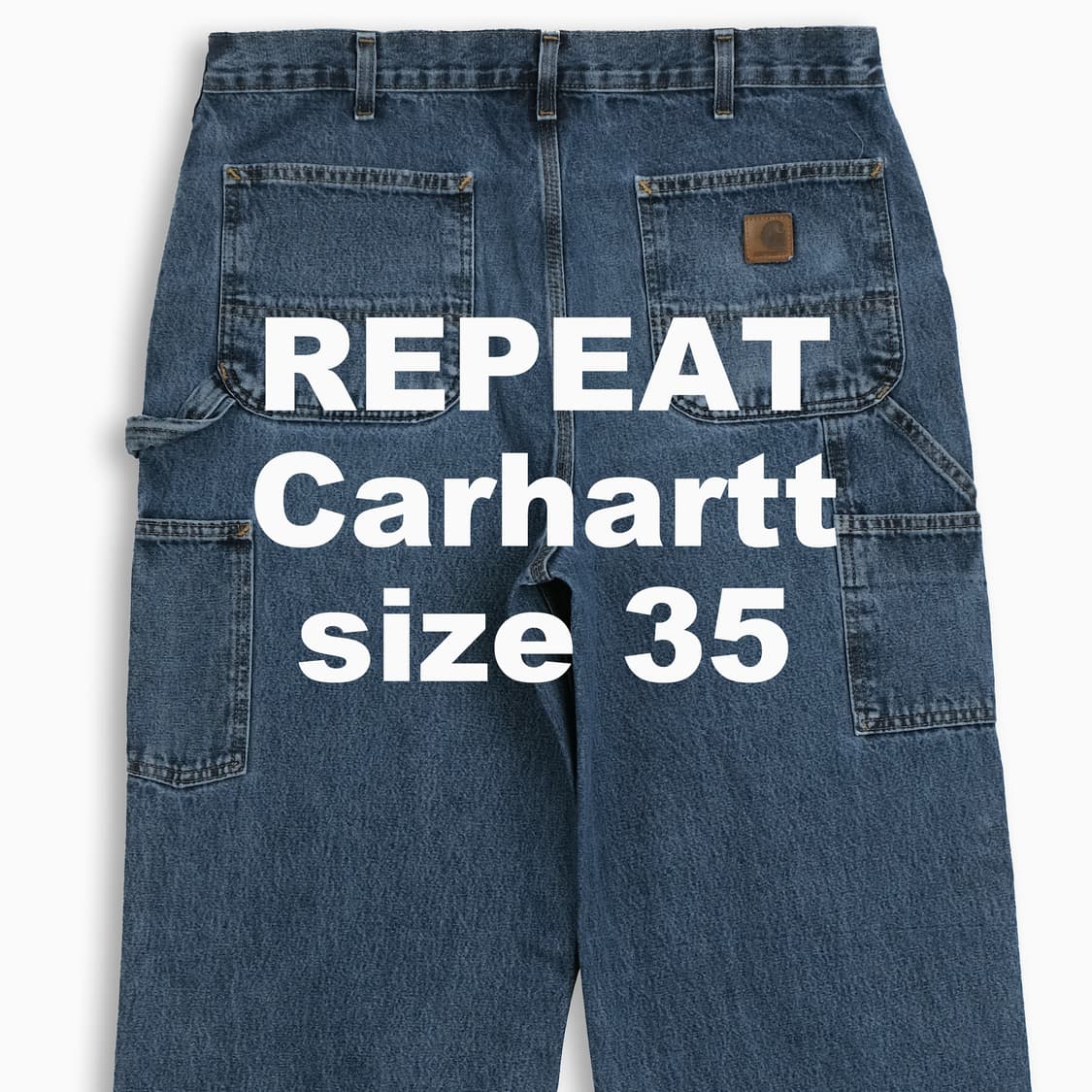 빈티지 칼하트 싱글니 진청 카고 청바지 35 인치 CH0133601 상품이미지1