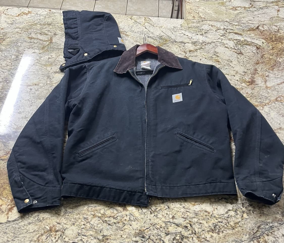 (후드포함) 칼하트 J01 디트로이트 자켓 블랙 상품이미지1