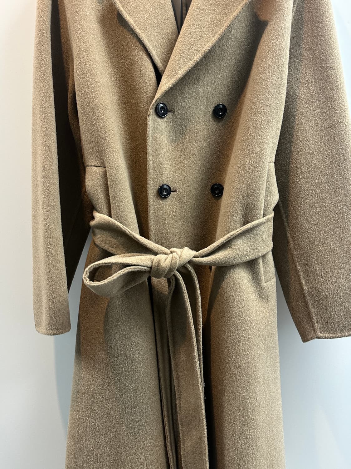 TIME 옴므 캐시미어 더블 로브 코트(민트급, 105) 상품이미지4