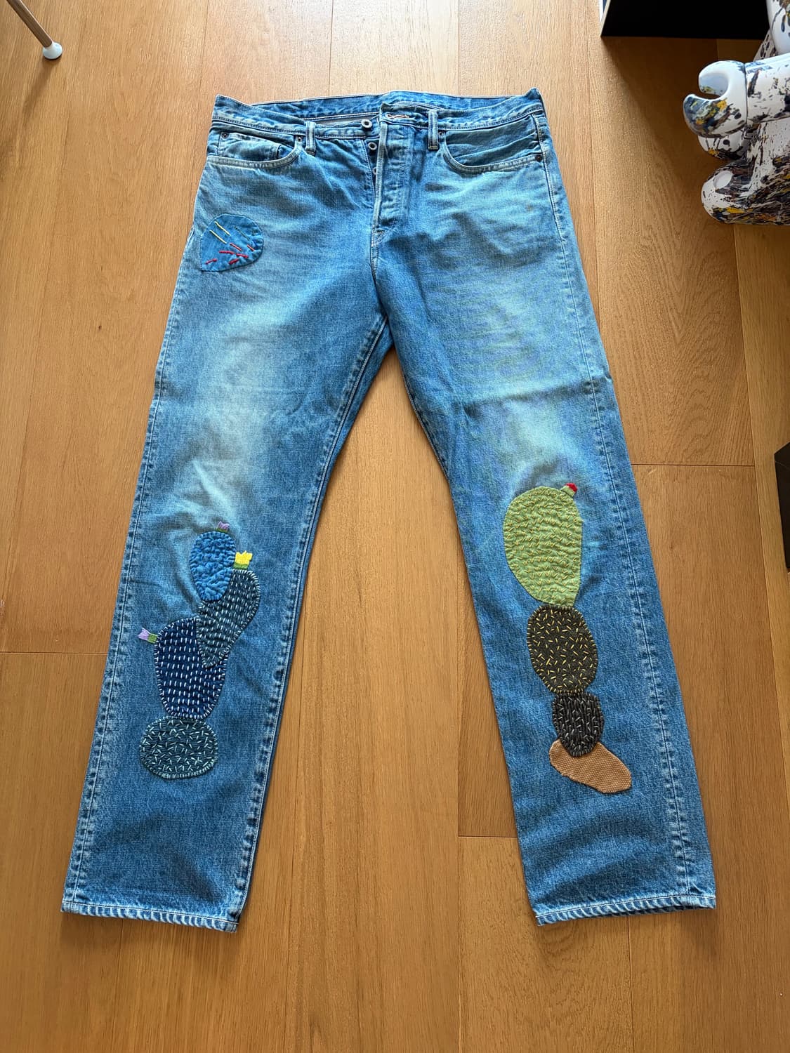 캐피탈 선인장 자수 데님 36사이즈 급매 상품이미지1