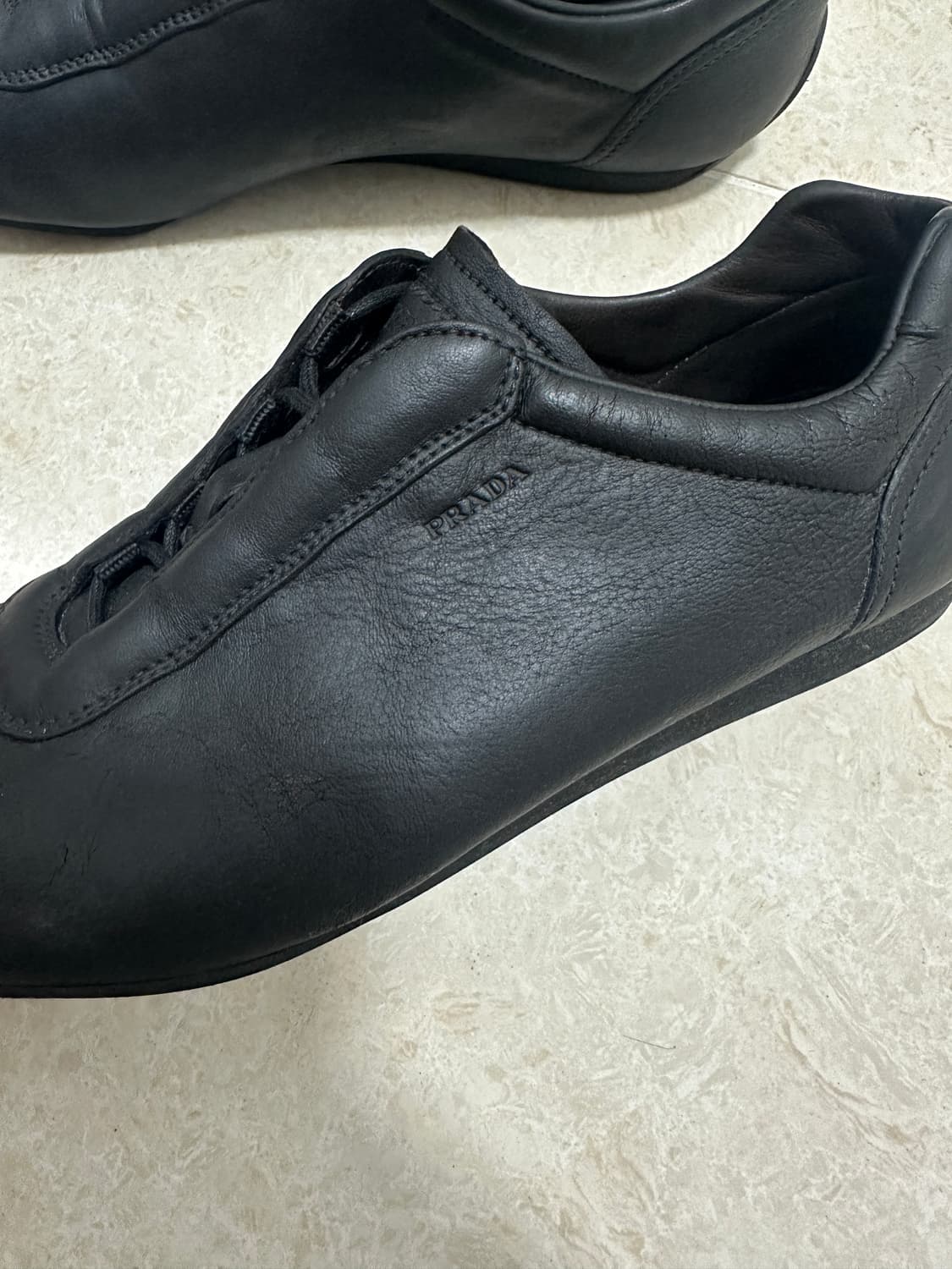 Prada 00s Low Flat Leather Shoes 상품이미지3