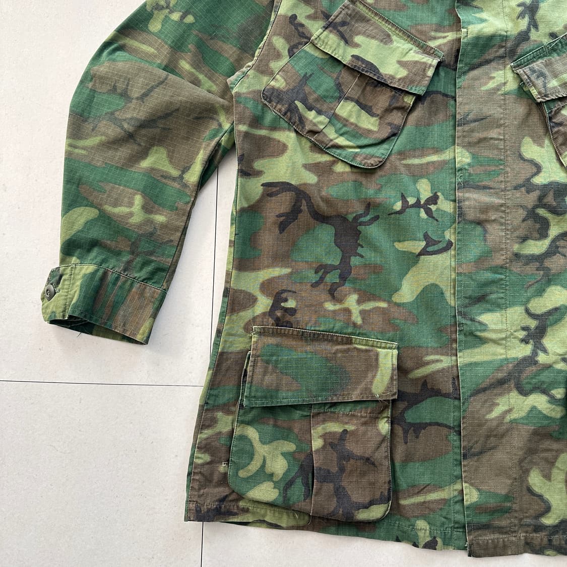 미군 69년 ERDL 우드랜드 정글자켓 M-L  상품이미지5