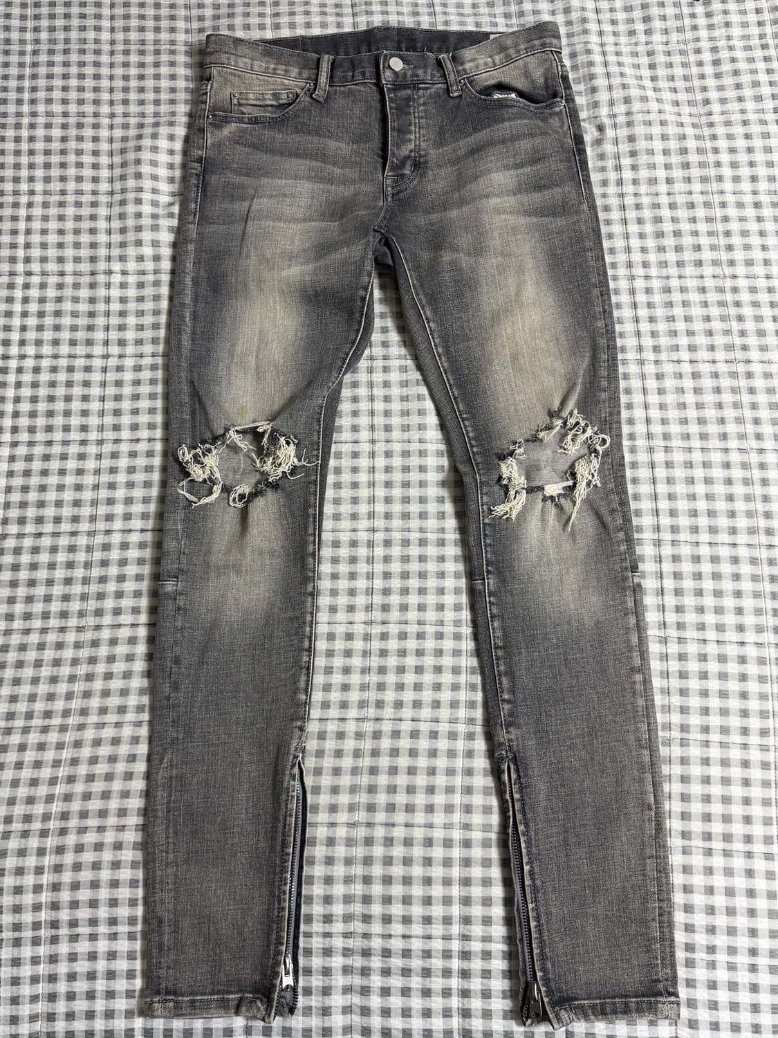 (30) mnml OG 디스 흑청 데님 진 상품이미지1