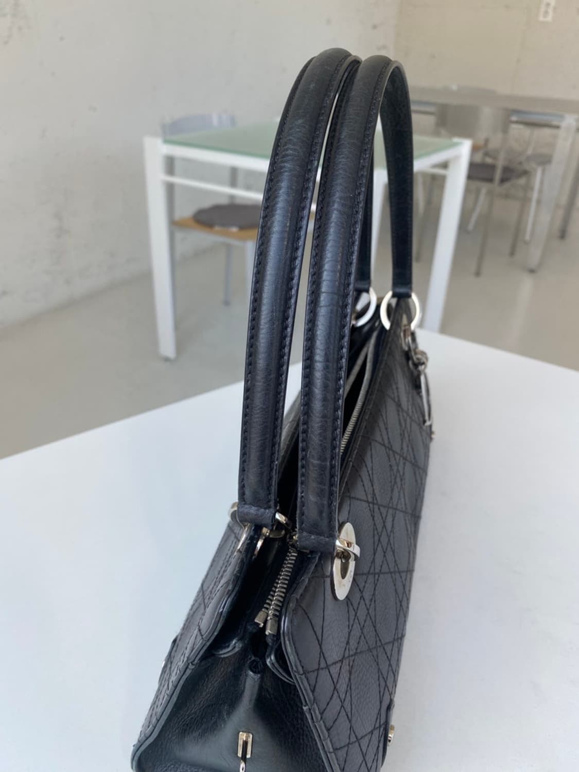 정품 디올 까나쥬 토트백 블랙 상품이미지5