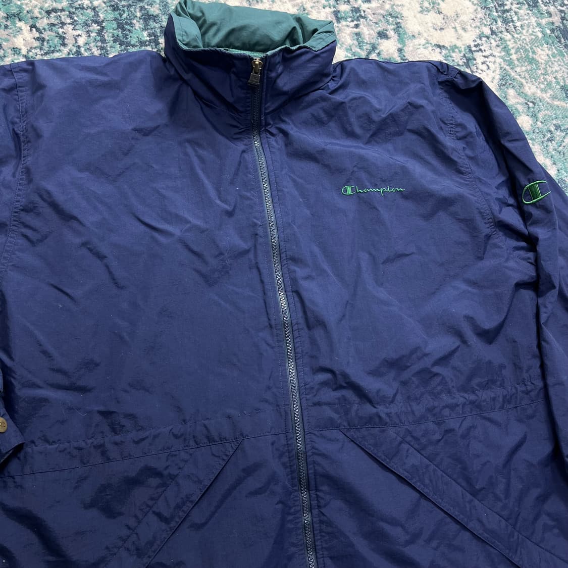 90s champion retro 챔피온 올드스쿨 바람막이 자켓(XL) 상품이미지5