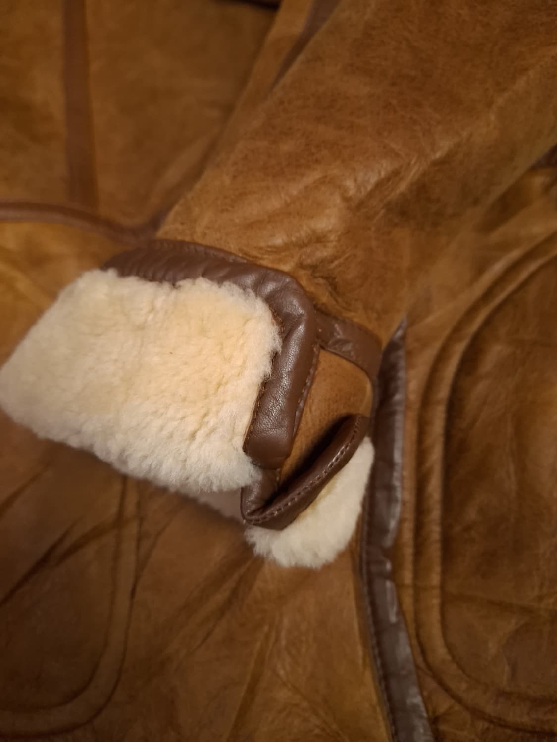 80' 국내산 진도모피 리얼레더 무통 시어링 무스탕 상품이미지4