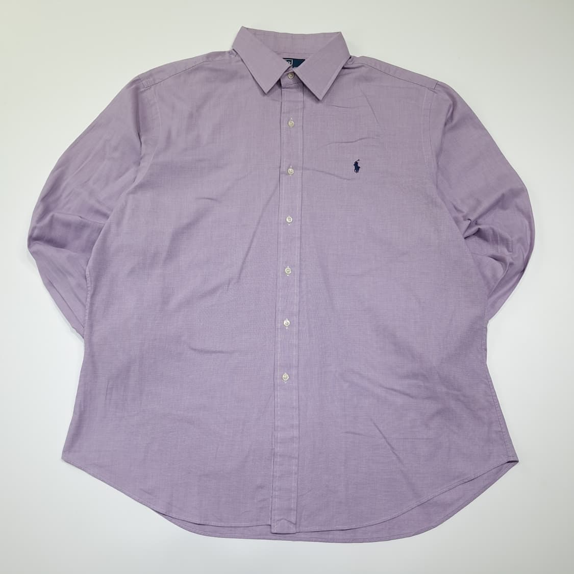 CK102 2XL 폴로 90s 스프레드칼라 퍼플 도트체크 셔츠 남방 상품이미지1