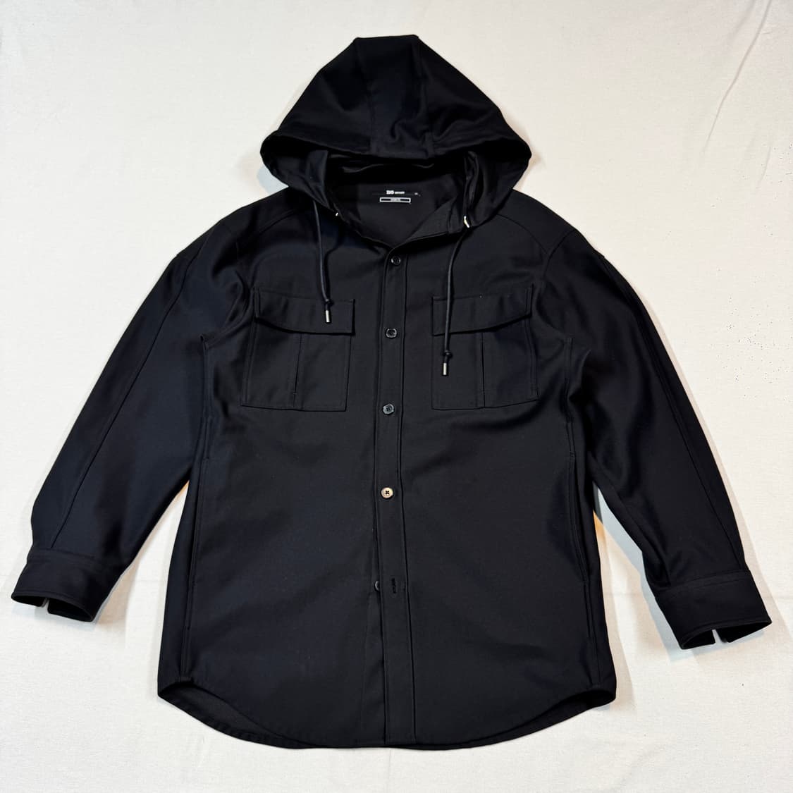 M) ZIO 송지오 버튼다운 오버핏 후드 셔츠 자켓 상품이미지1