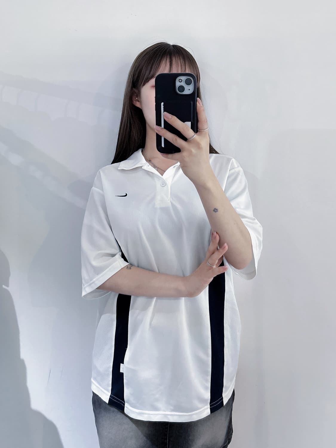 나이키 스우시 반팔 카라티 상품이미지1