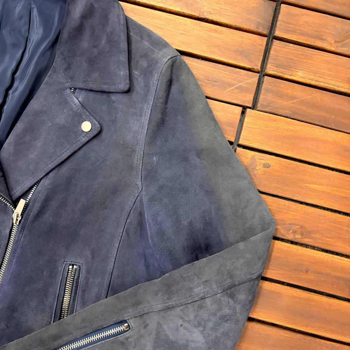 더블라이더 스웨이드 고트스킨 숏 자켓 (M) 상품이미지2