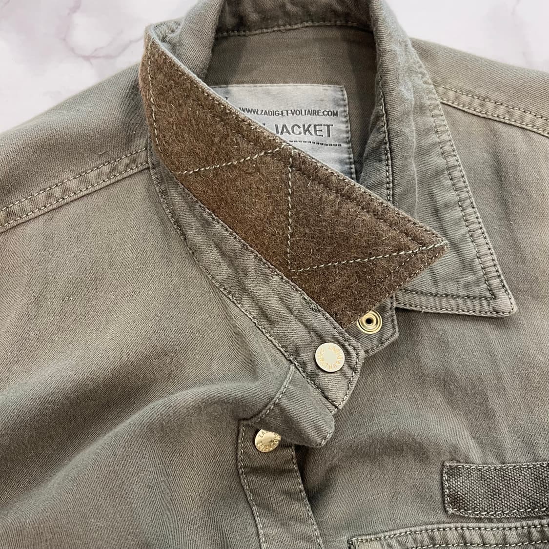 ZADIC&VOLTAIRE 밀리터리 셔츠 자켓 상품이미지10