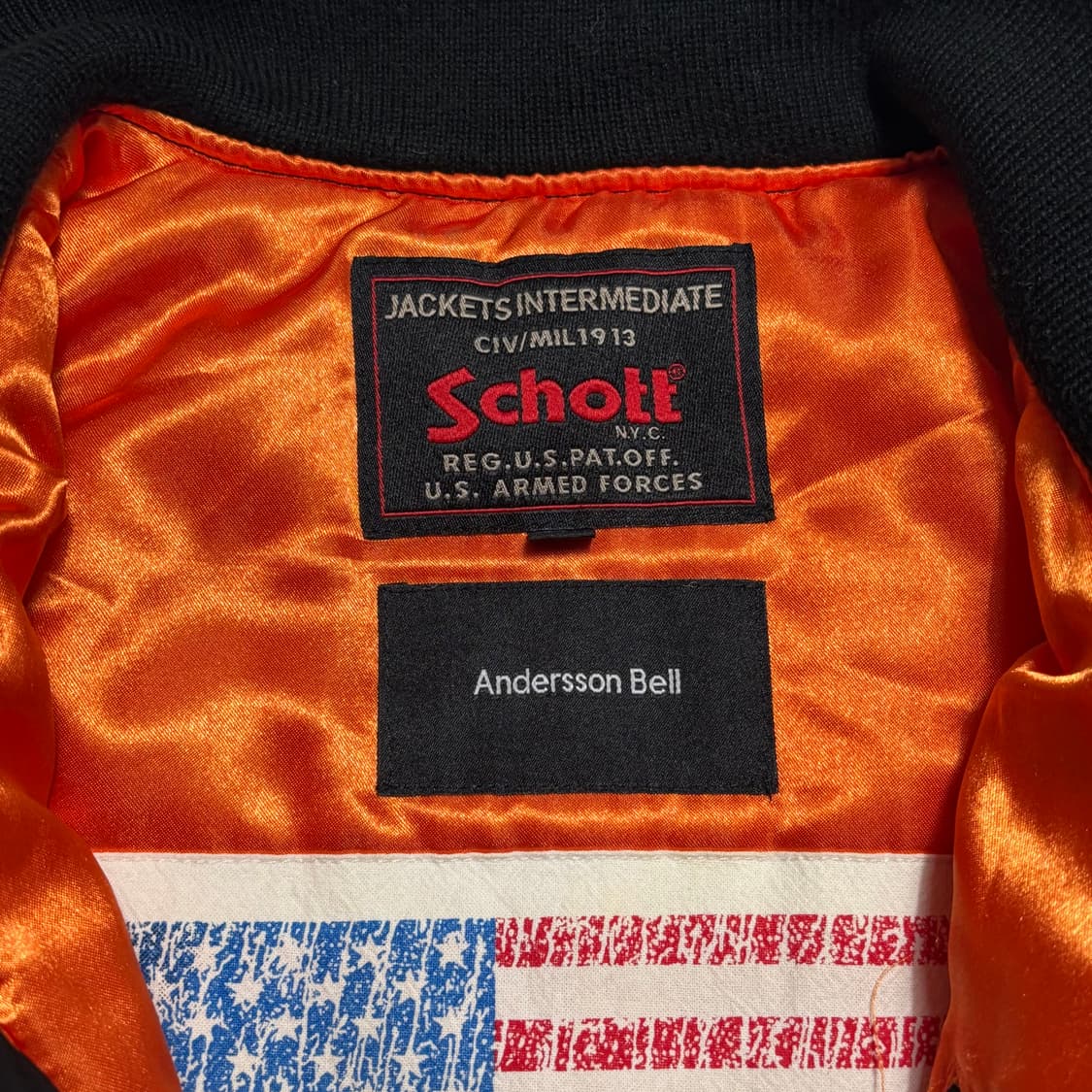 M 쇼트 X 앤더슨벨 드래곤 자수 ma-1 스카쟌 봄버 자켓 상품이미지4