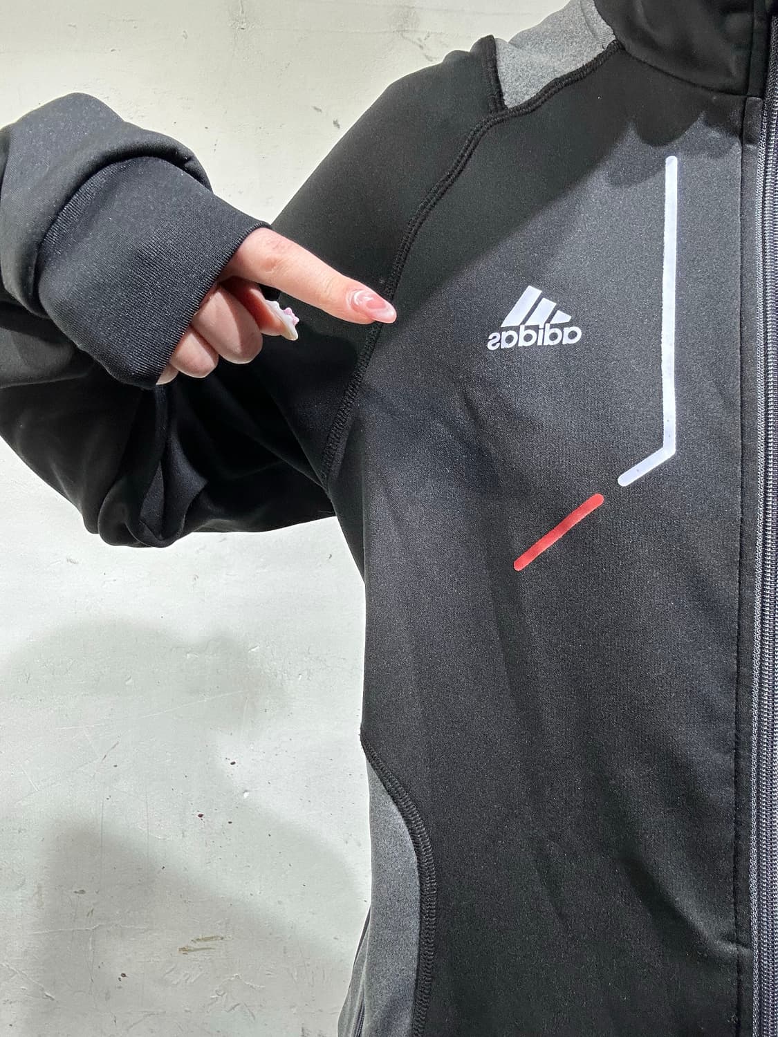 아디다스 블랙 그레이 트랙탑 져지 95 상품이미지4