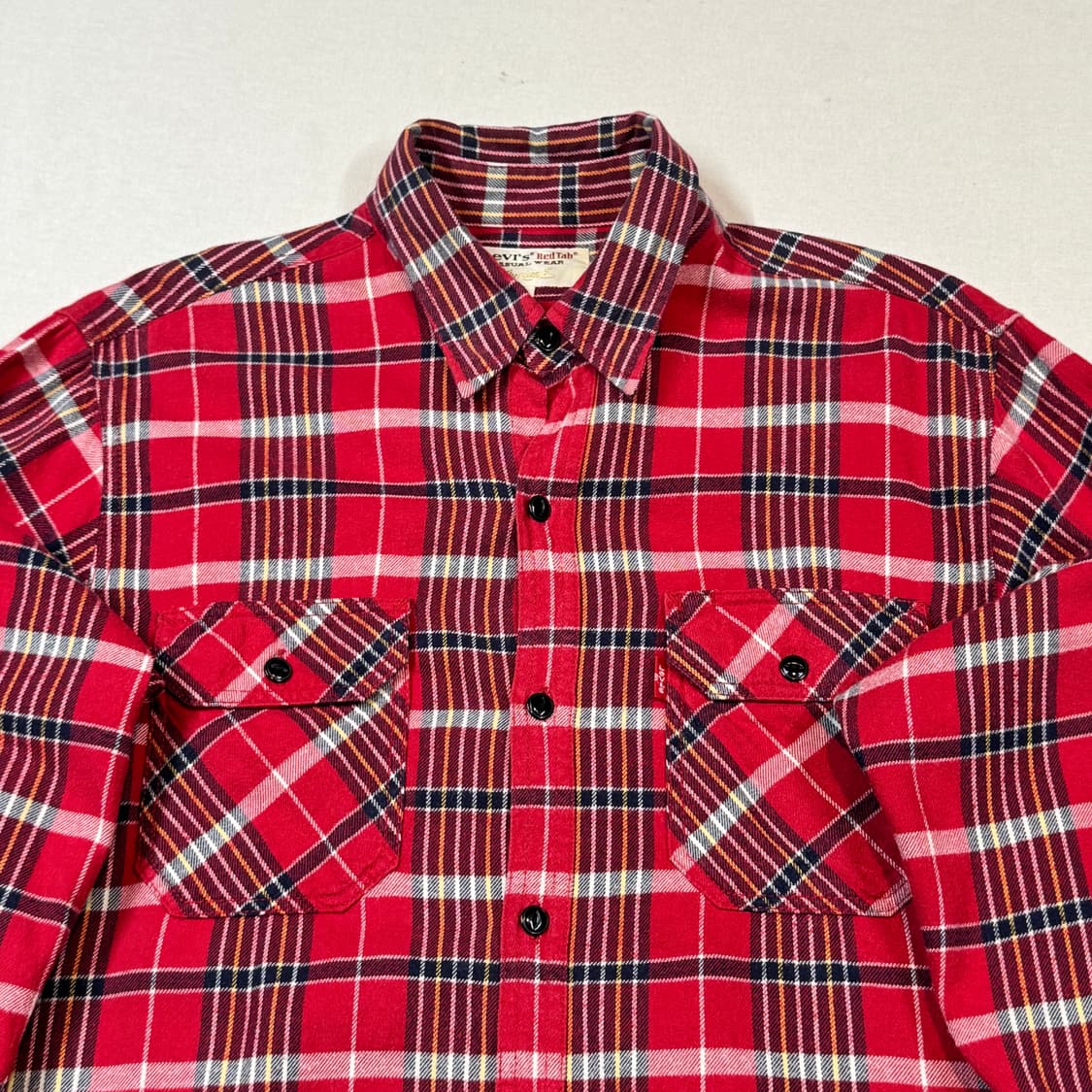 L) 리바이스 Levi's Red Tab 플란넬 레드 체크 셔츠 상품이미지3