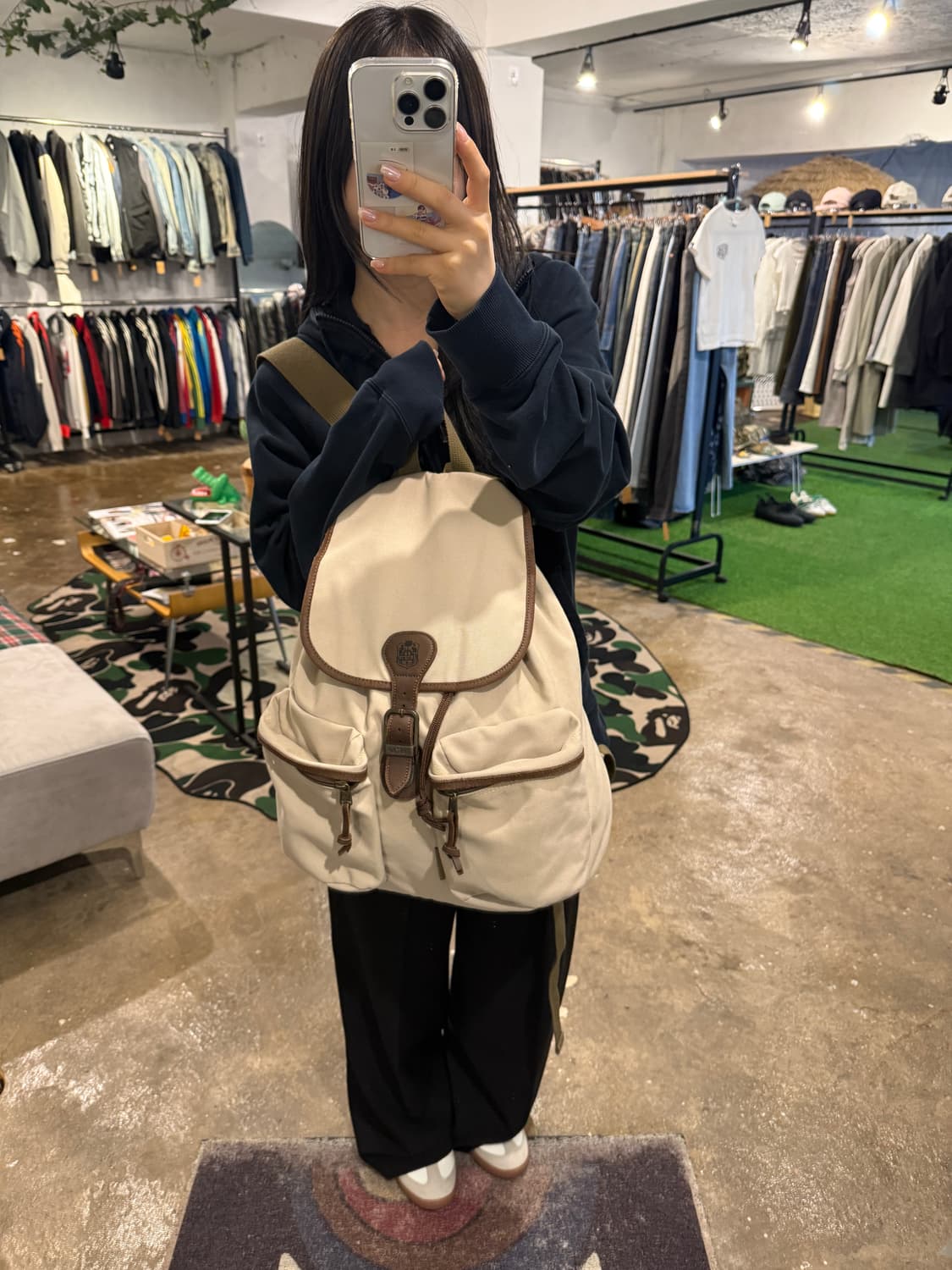 LUCAS 루카스 빈티지 Y2K 빈티지 복조리 백팩 상품이미지5