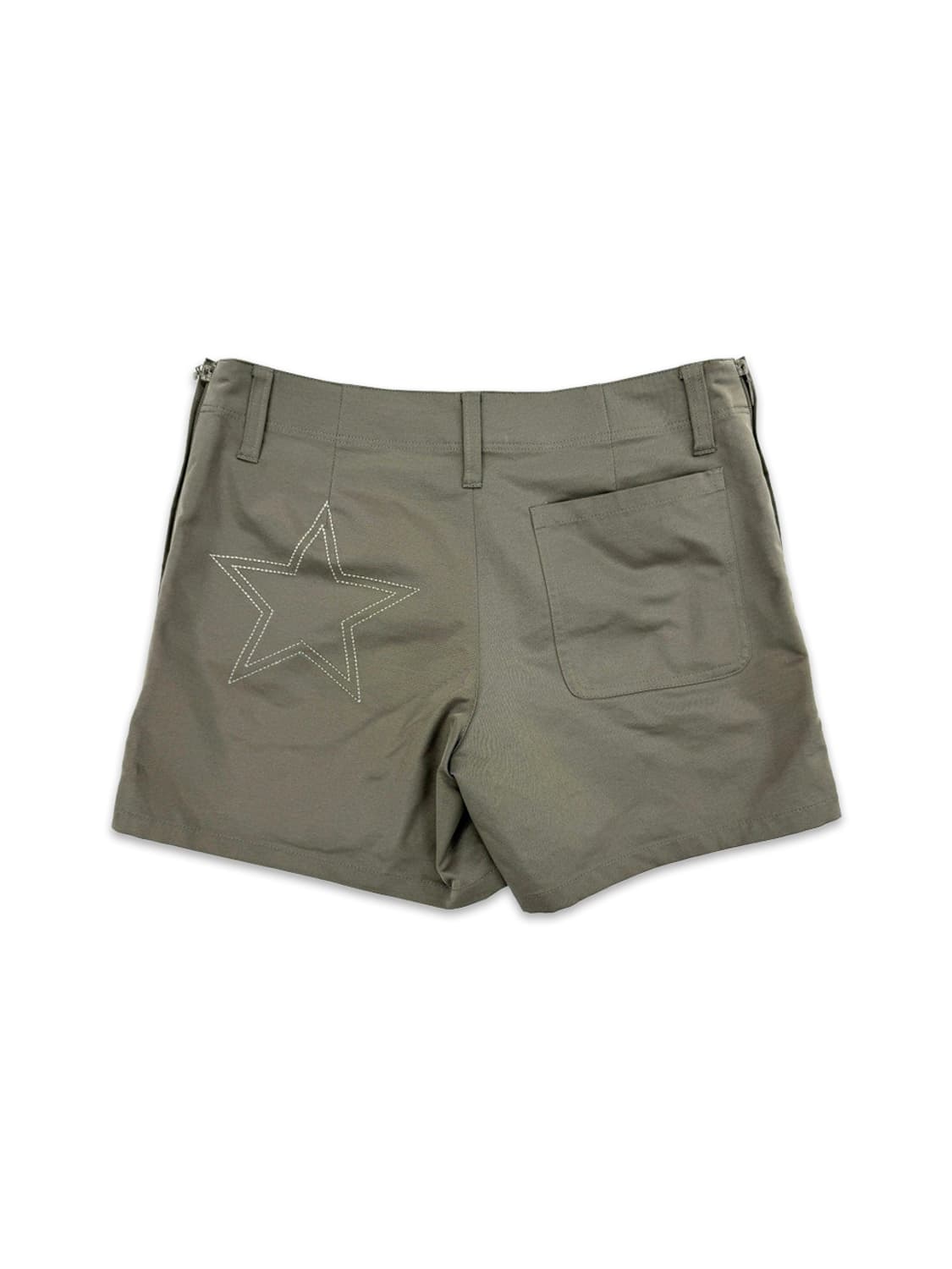 빈티지 Dance With Dragon 카키 스타 스터드 숏팬츠 스커트 상품이미지5