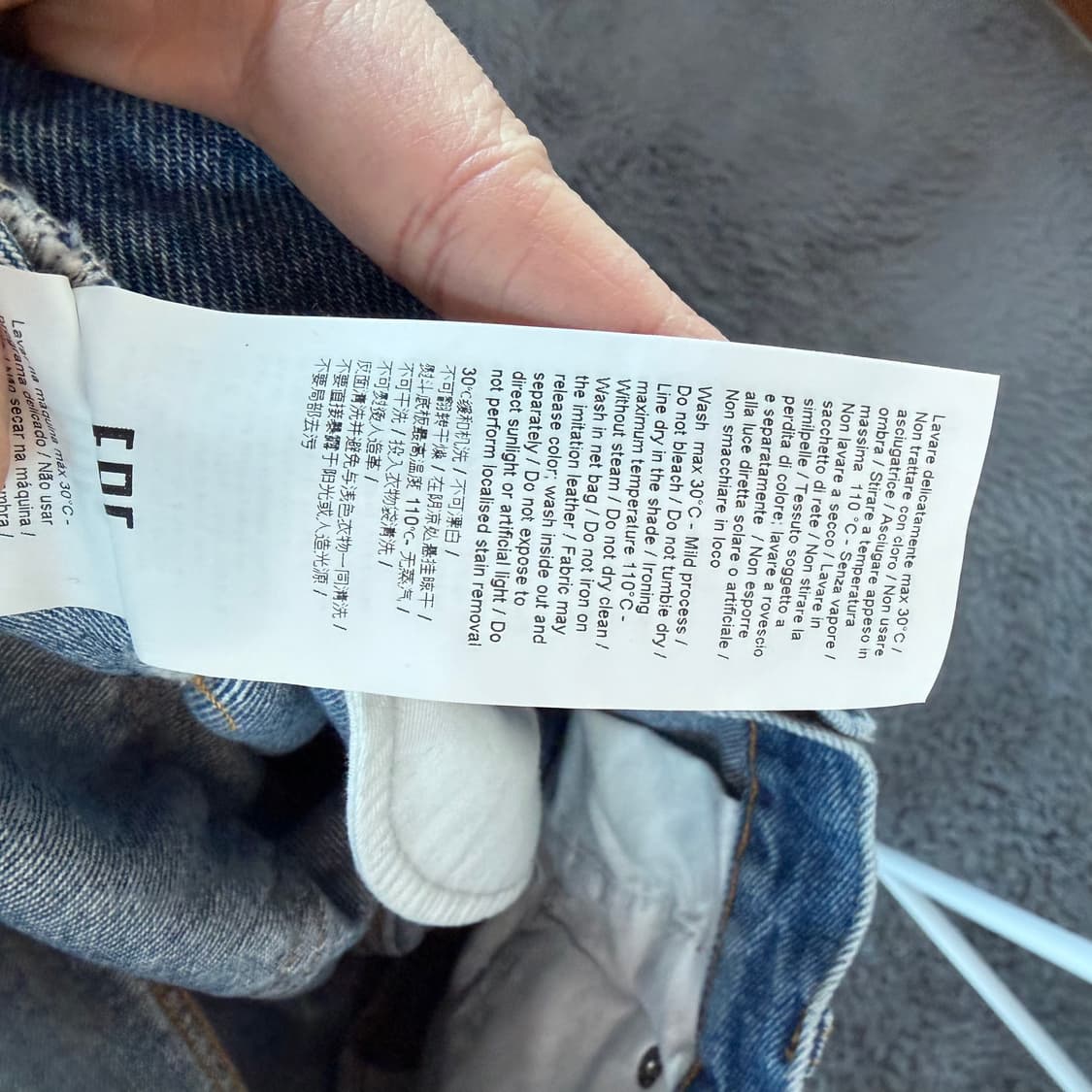 N21 빈티지 스타일 데님 청바지 상품이미지8