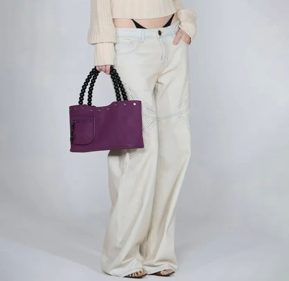 스컬프터 우드 비즈 백 상품이미지1