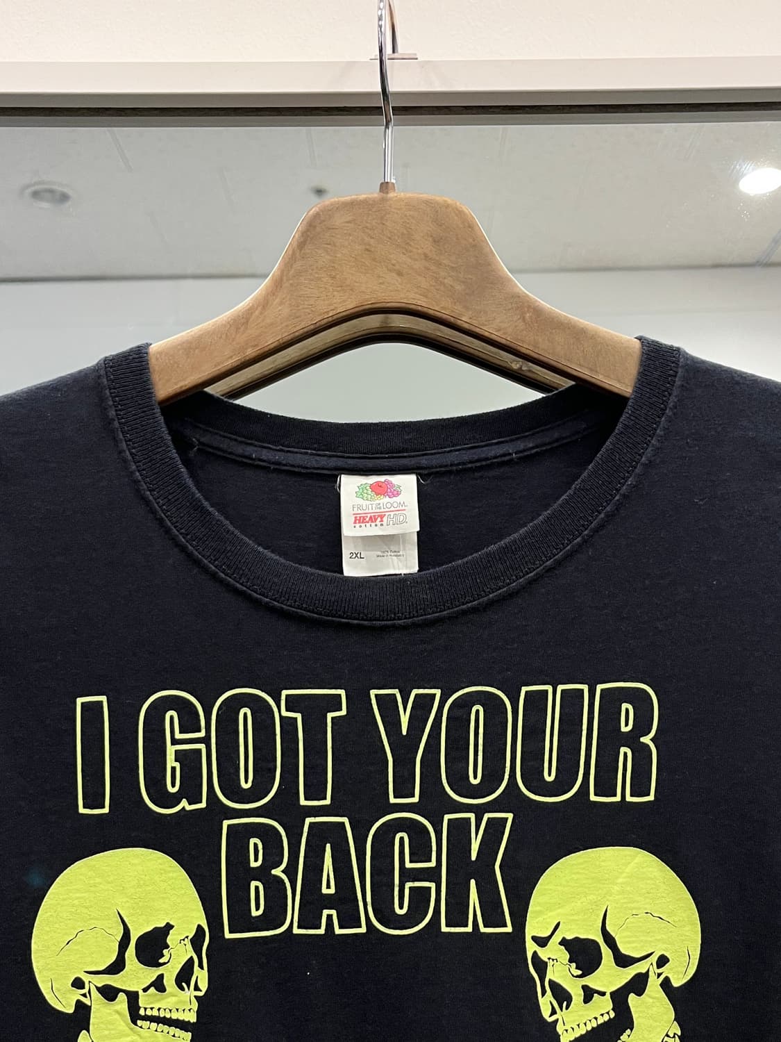 프룻오브더룸 I GOT YOUR BACK 해골 반팔티 상품이미지3