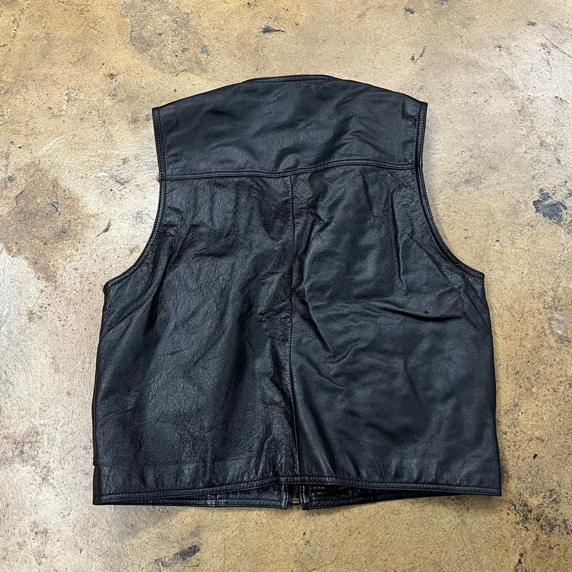 [정품/L] 빈티지 소가죽 베스트 b15 상품이미지3