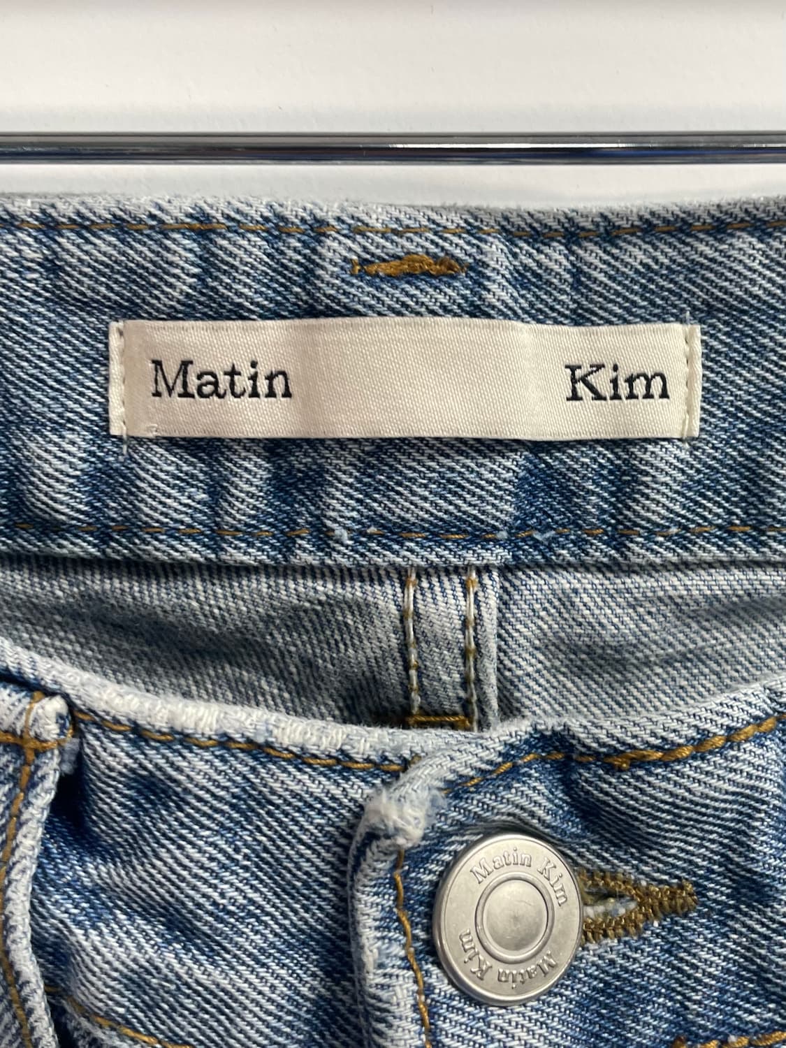 마땡킴 우먼스 와이드 연청 데님팬츠  (onp.43)   상품이미지6