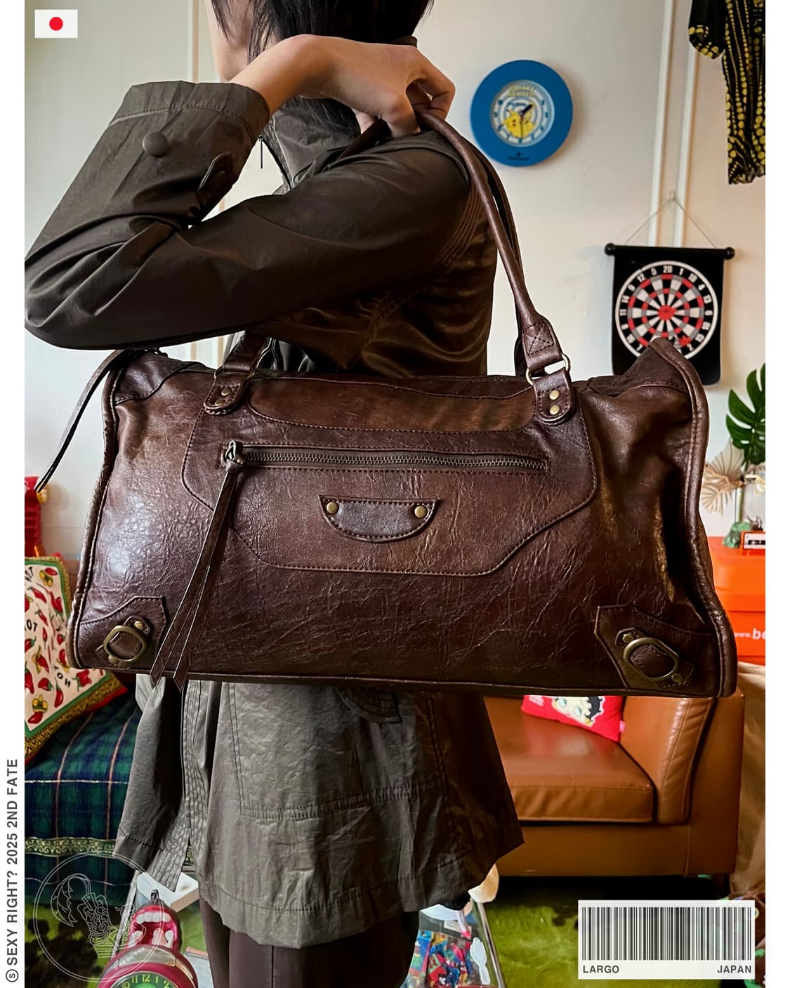 Largo Japan Cowhide Leather City Bag 상품이미지1