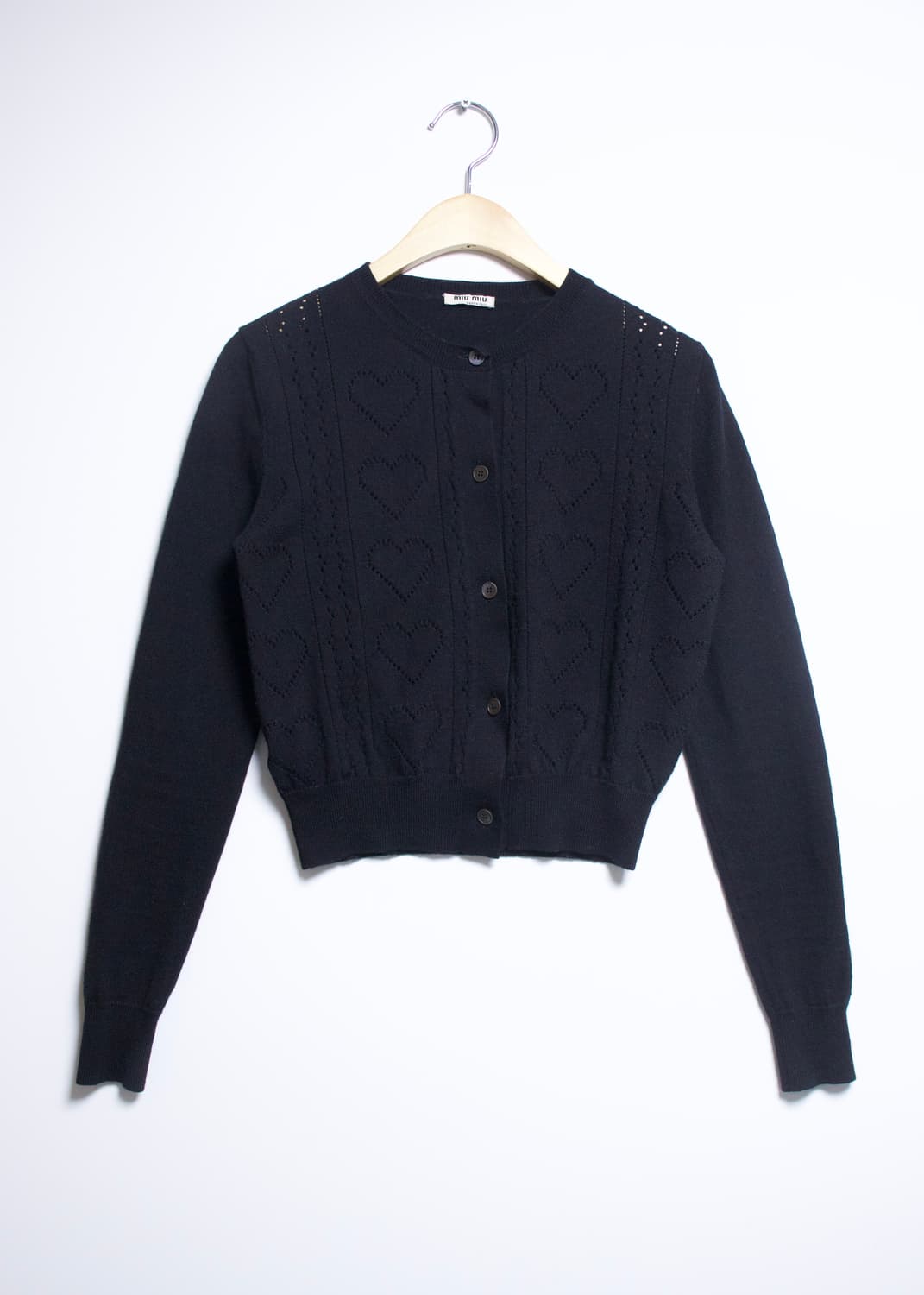 Miu Miu heart wool cardigan 상품이미지2