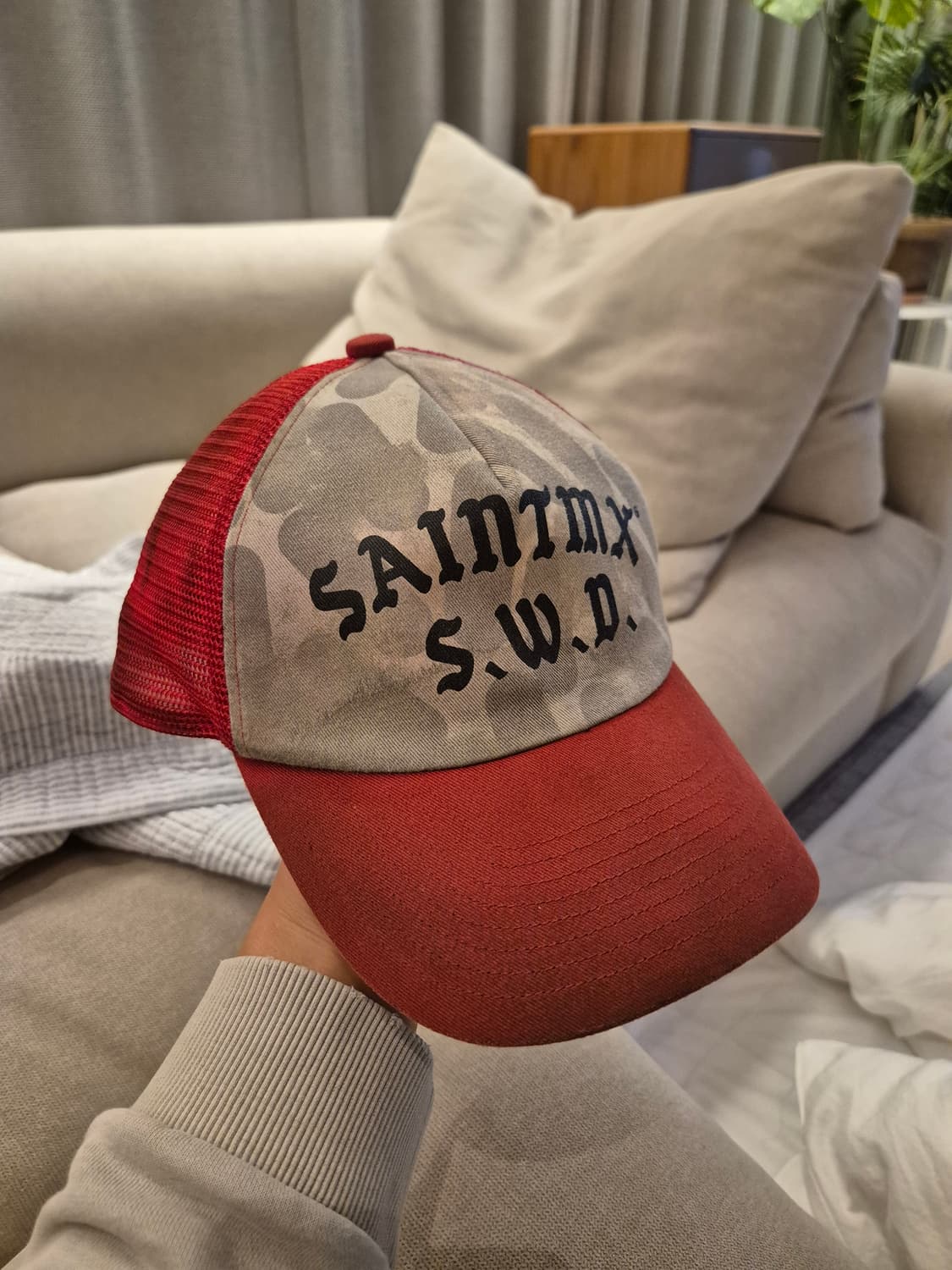 세인트미카엘 x 션 우더스푼 트러커 캡 상품이미지2