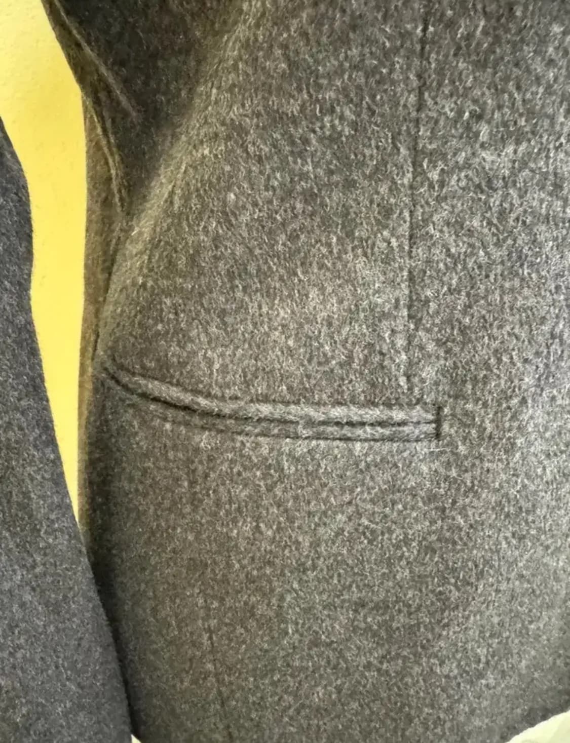 MINE 마인 울 블렌드 테일러드 자켓 / 차콜 그레이 / 클래식 슬림핏 상품이미지4