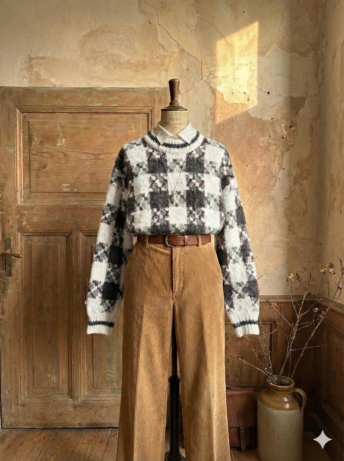 빈티지 피셔맨 울스웨터 상품이미지3